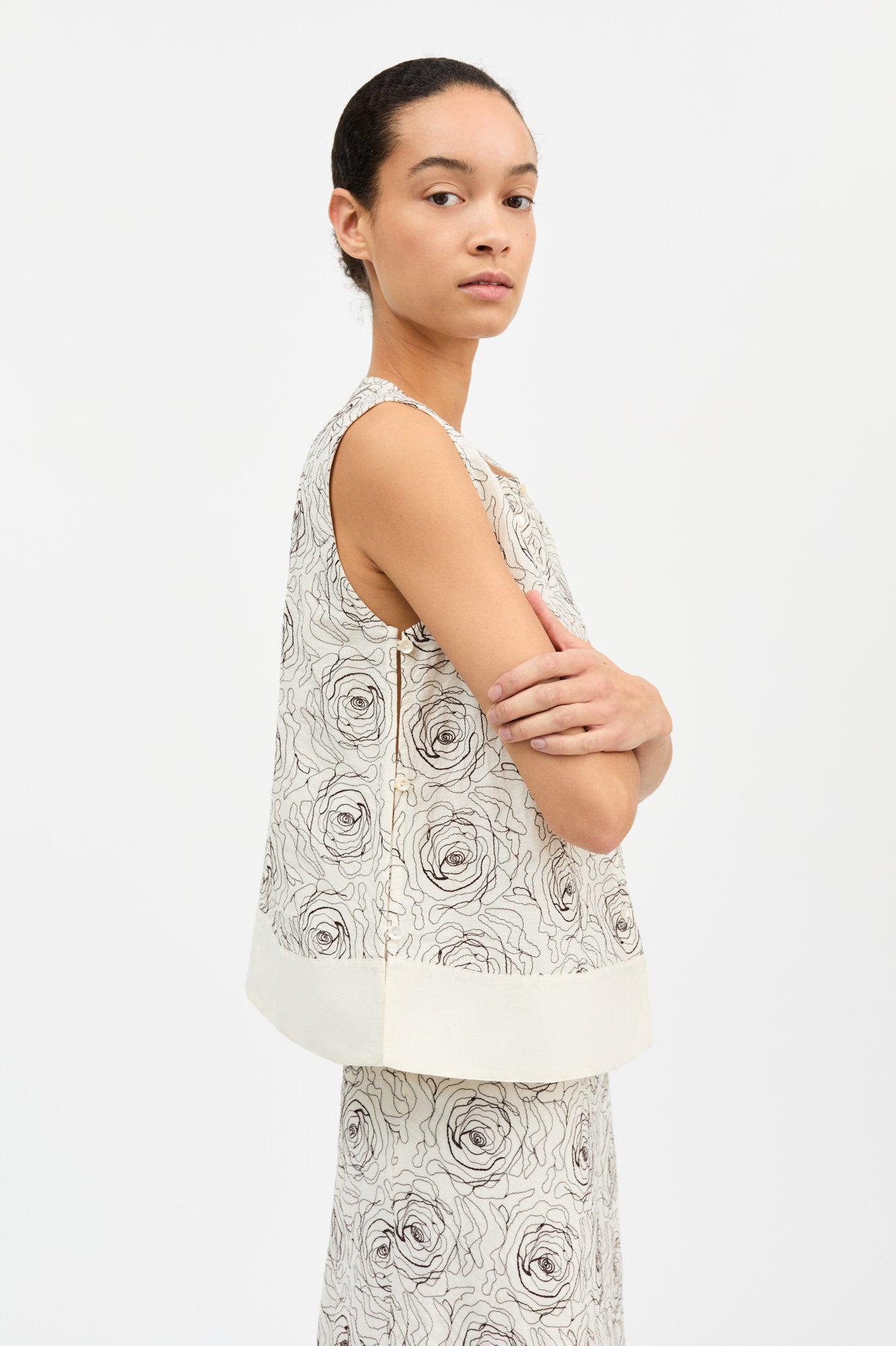 Skall Studio Mollie top Top Ecru